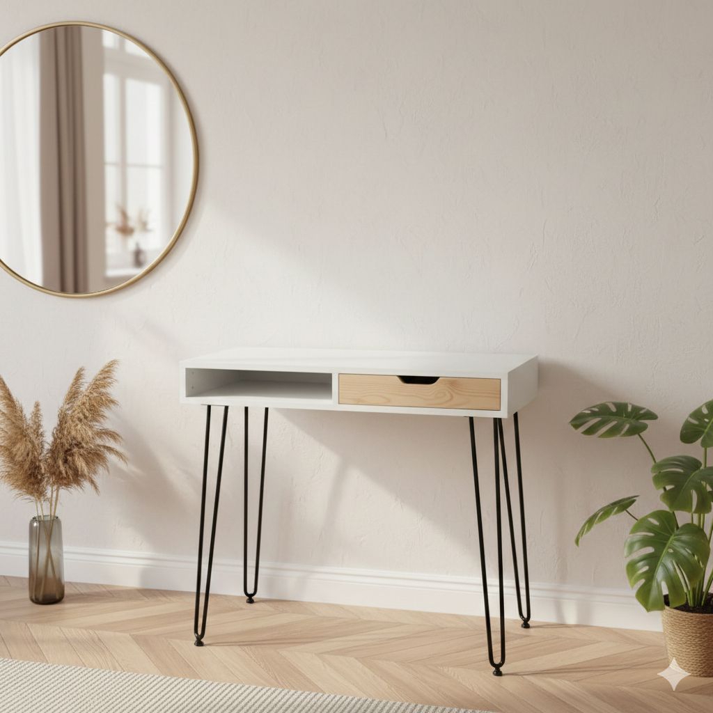 Rak Meja Laci Konsol Meja Tempel Dinding Meja Belajar MULTIFUNGSI LACI KANAN