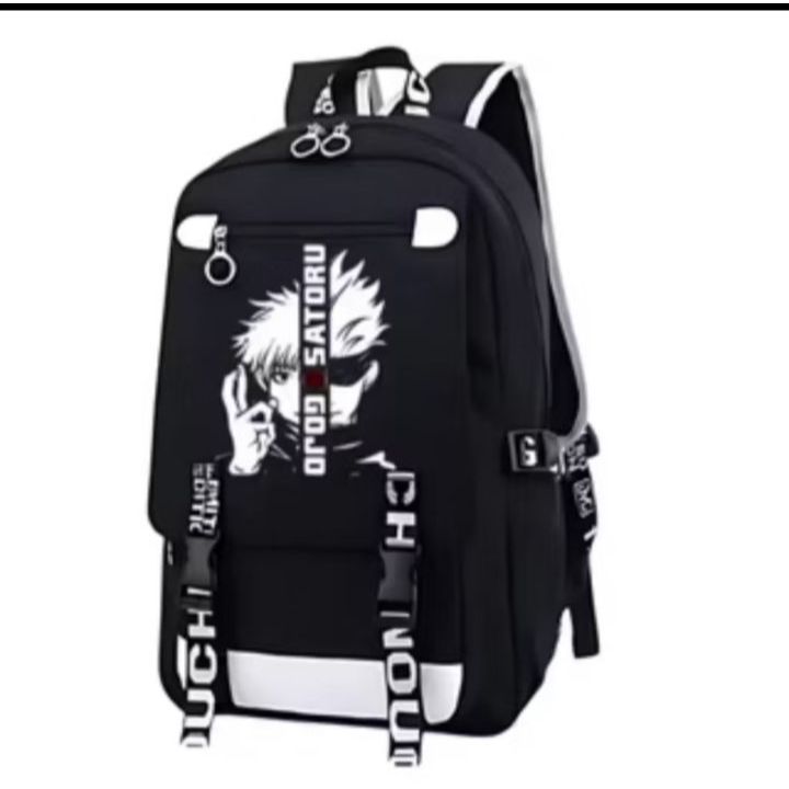 Tas Ransel Sekolah Laki-Laki Motif ANIME - Bahan Dinir Cocok Untuk SD SMP REMAJA