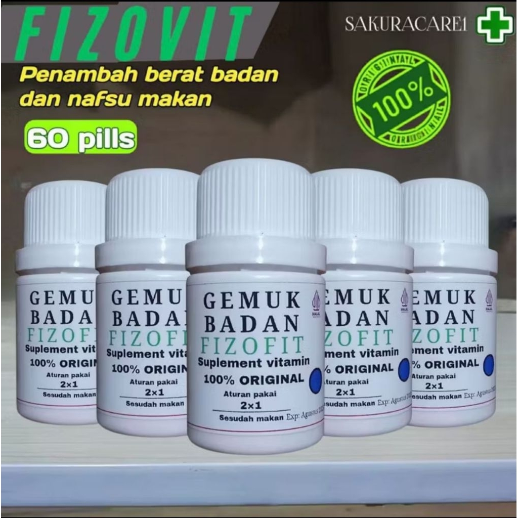 Fizofit Gemuk Badan Penggemuk Badan isi 60 Gemoy