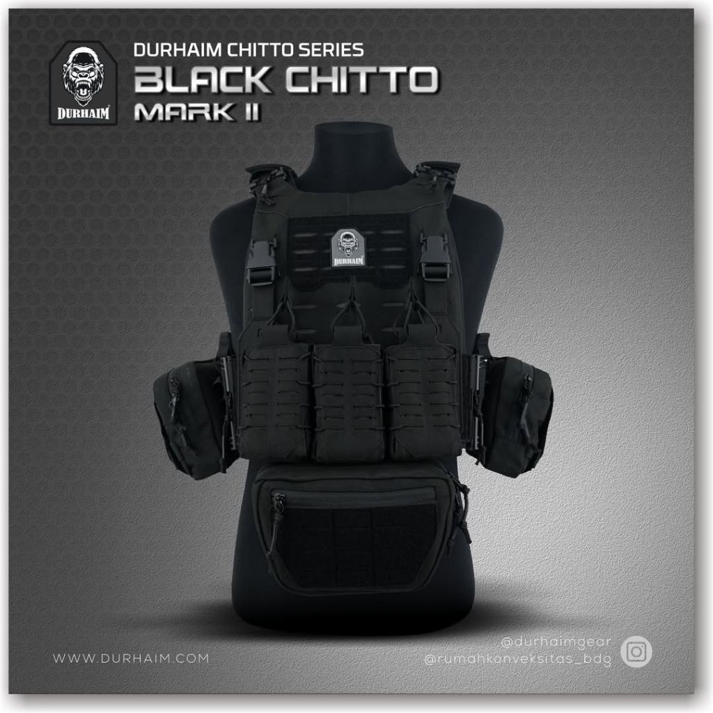 Body vest Durhaim Black Chitto Mark II