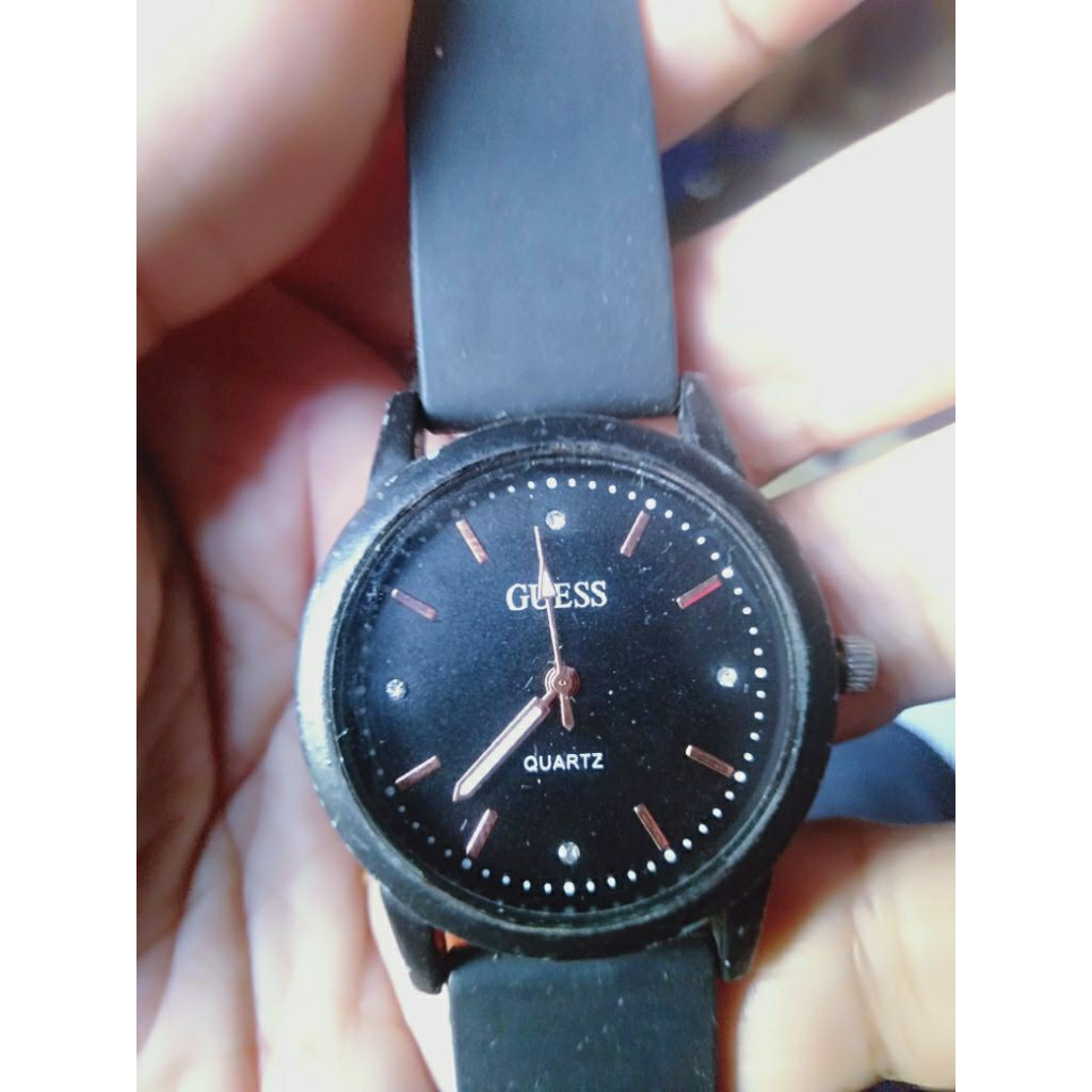 Preloved jam tangan wanita second warna hitam