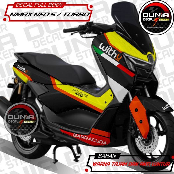 Decal Nmax Neo polos Stiker full body yamaha nmax neo S sticker motor nmax Turbo motif With U