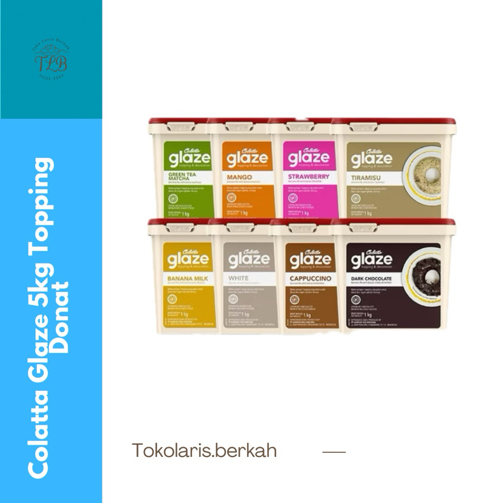 Colatta Glaze Donat 5kg- Tekstur Lembut, Topping Serbaguna, Siap Pakai