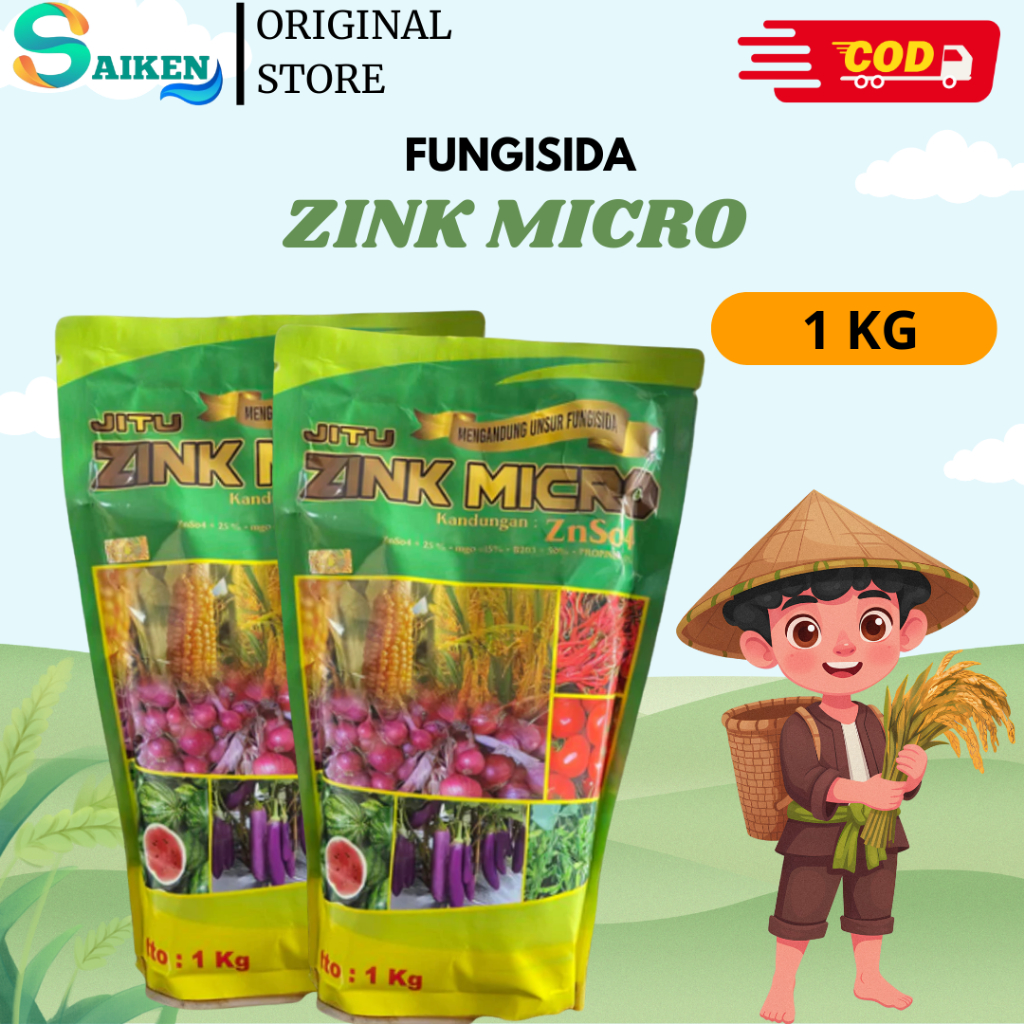 Zink Micro • Pupuk Mikro Padi • Atasi Asem-aseman & Tambah Anakan