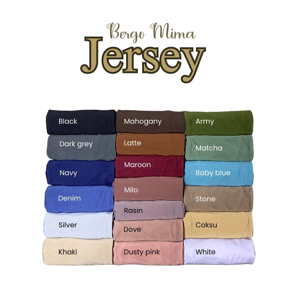 Kerudung Mima jersey tali