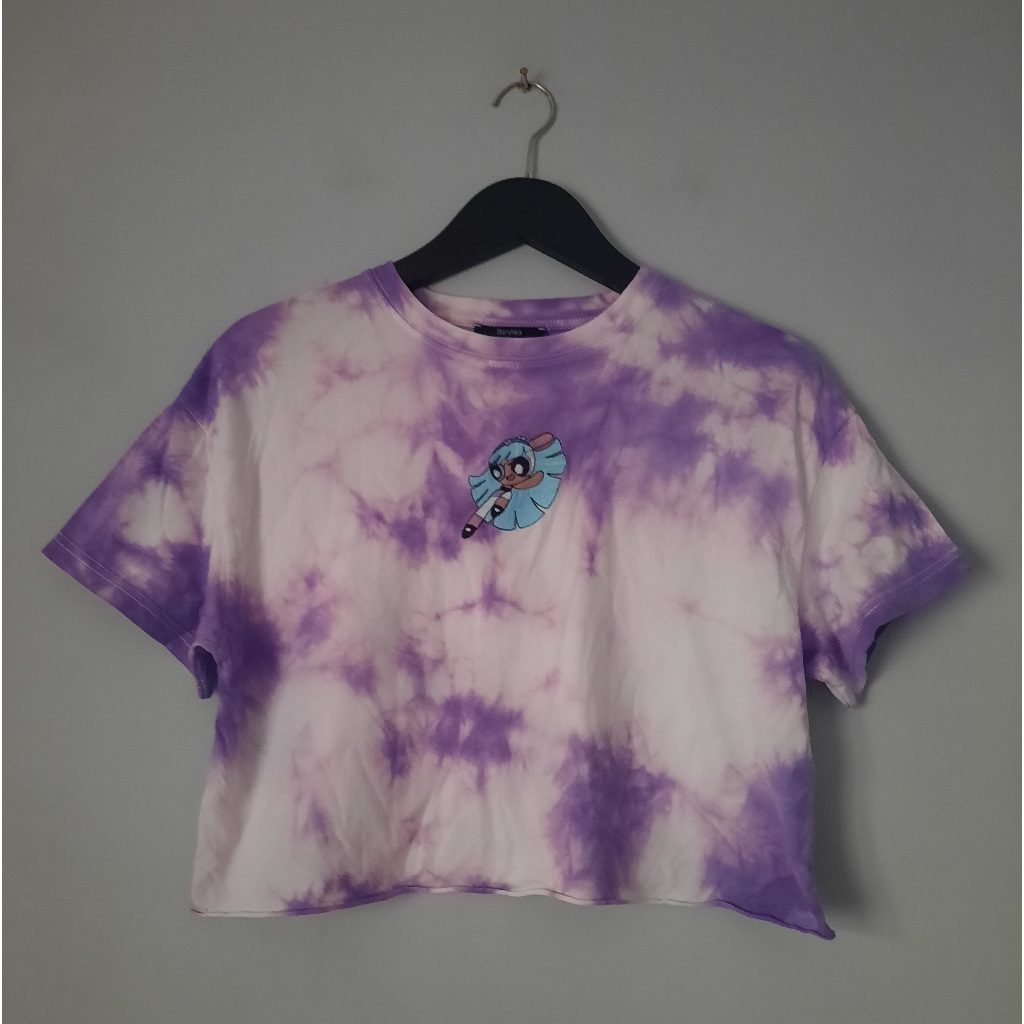 Preloved Crop Top Tie Dye Bershka Powerpuff Girl