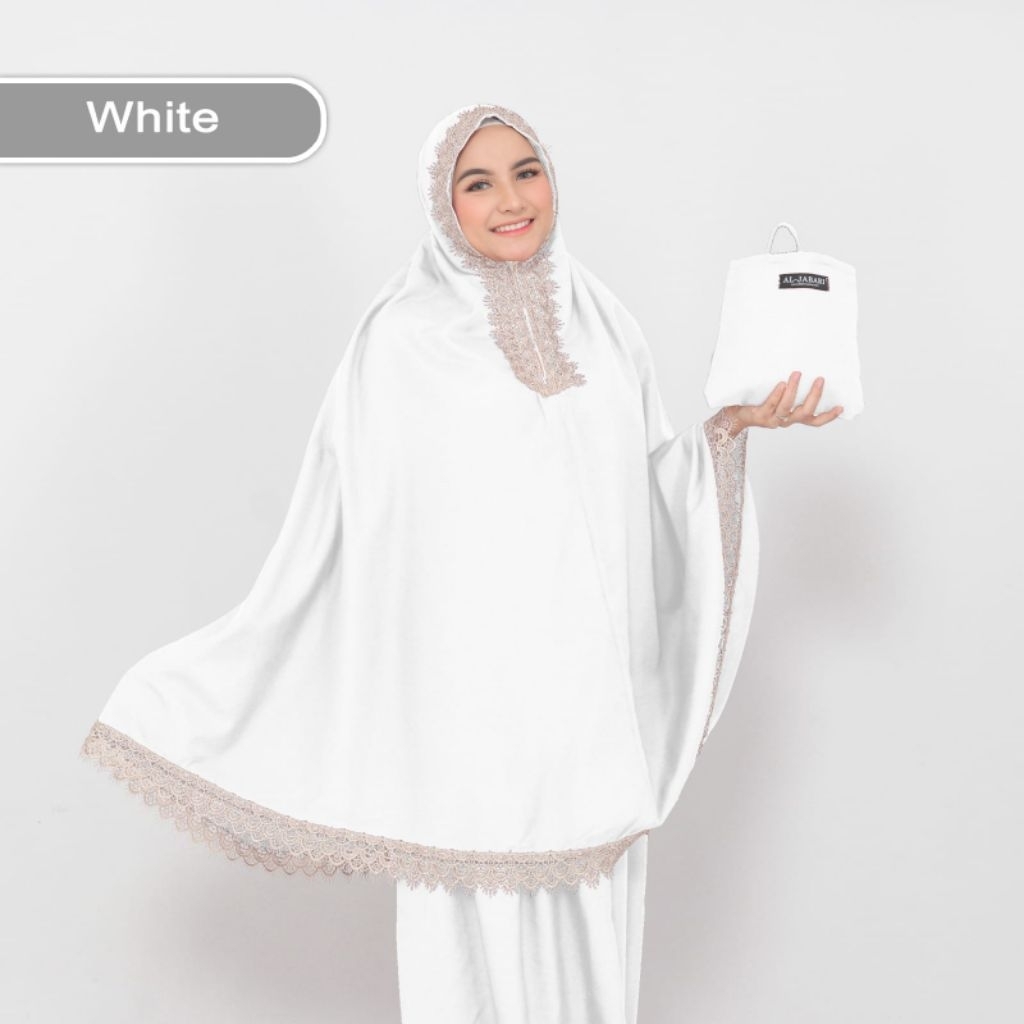 Mukena Al-Jabari Dewasa Premium Terbaru 2in1Resleting