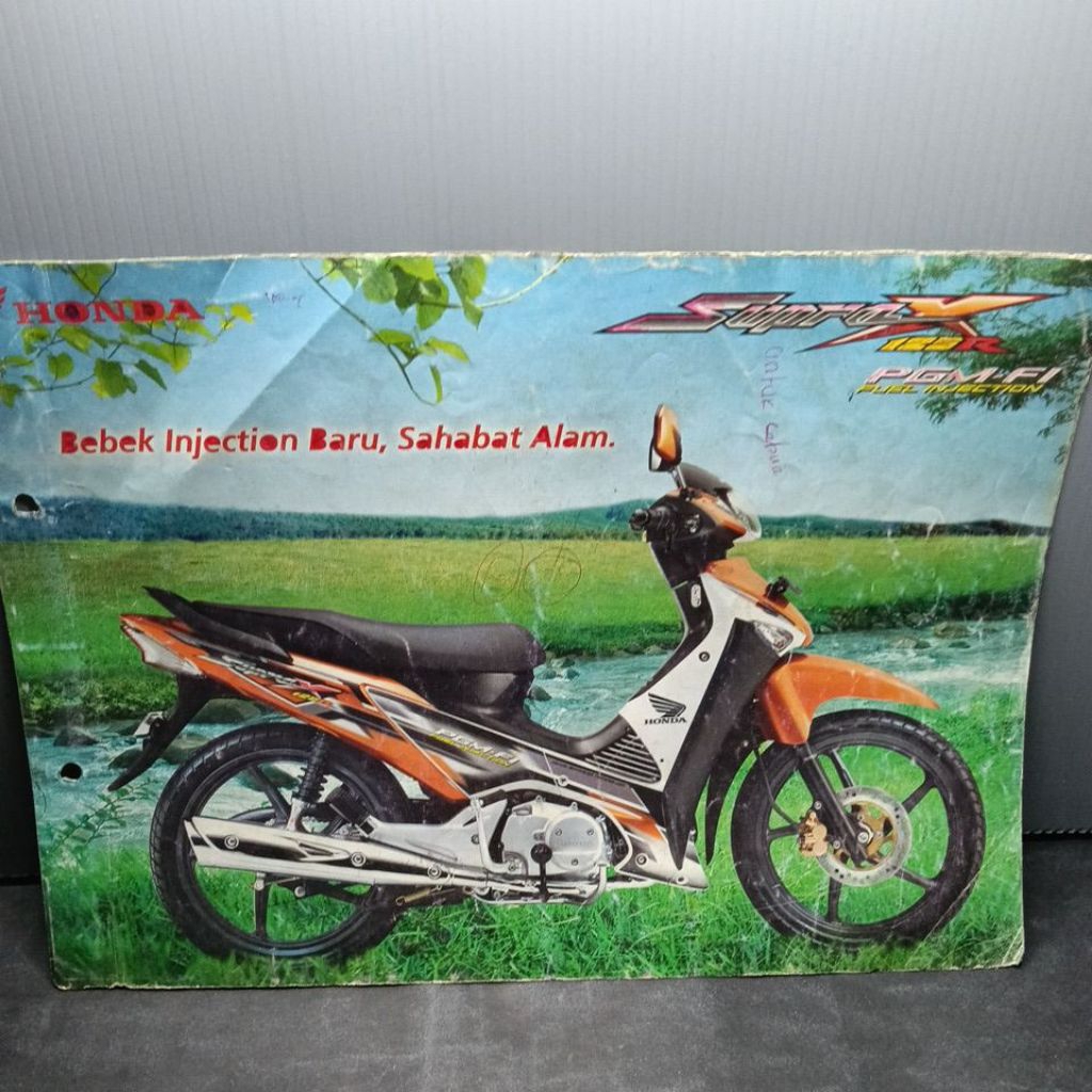 poster brosur leaflet Honda Supra x 125R