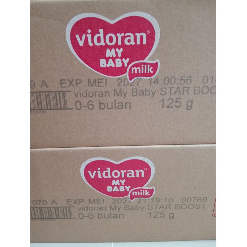 VIDORAN  0 - 6  BULAN 125GR 1 KARTON STARBOOST