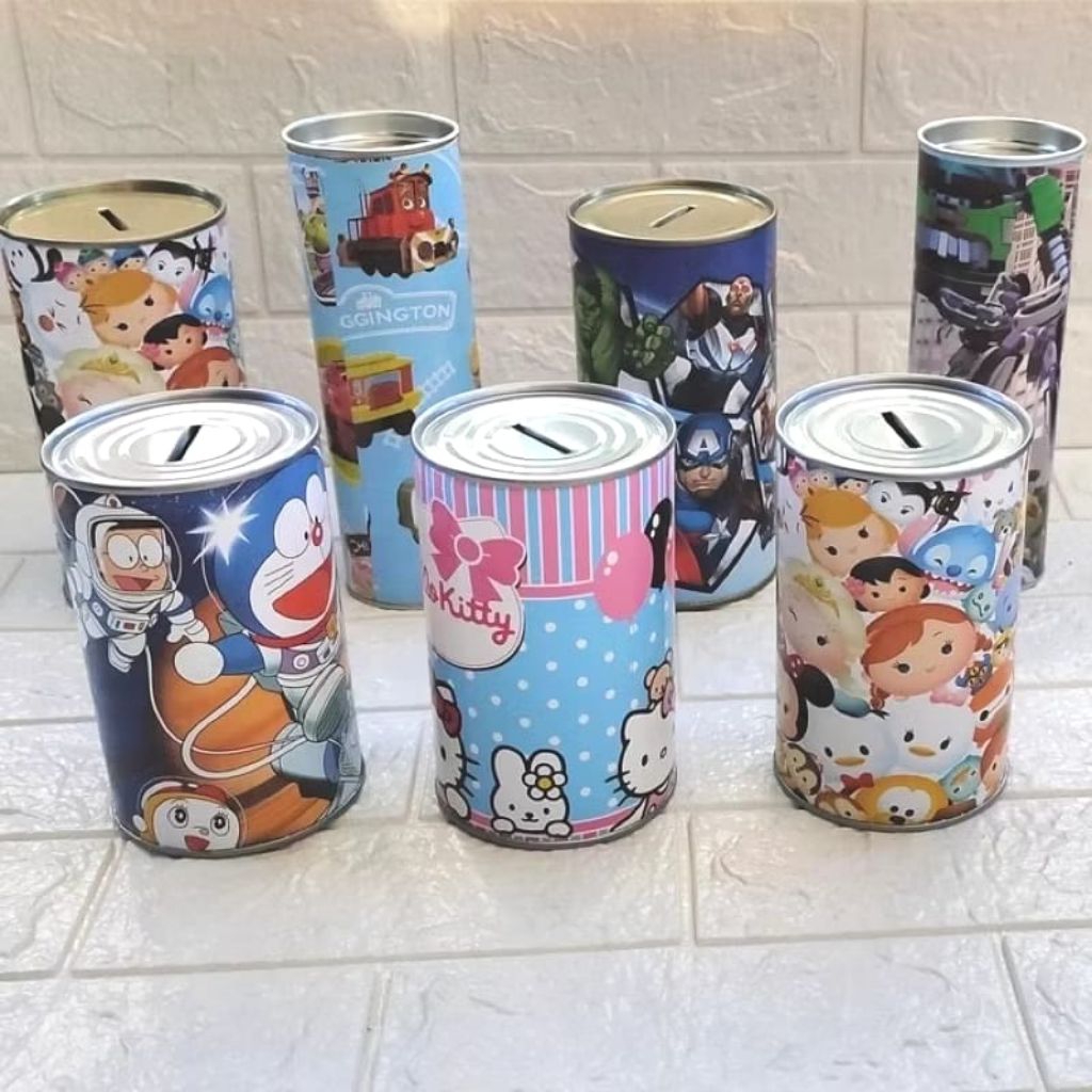 Celengan Anak Kaleng Celengan Kaleng Celengan Koin Souvenir Celengan Murah