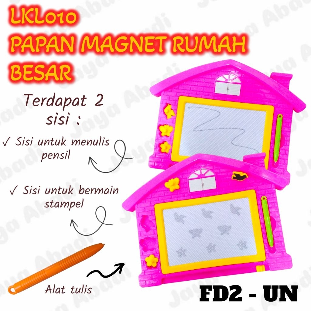 LKL010 | PAPAN TULIS MAGNET BESAR KARAKTER RUMAH