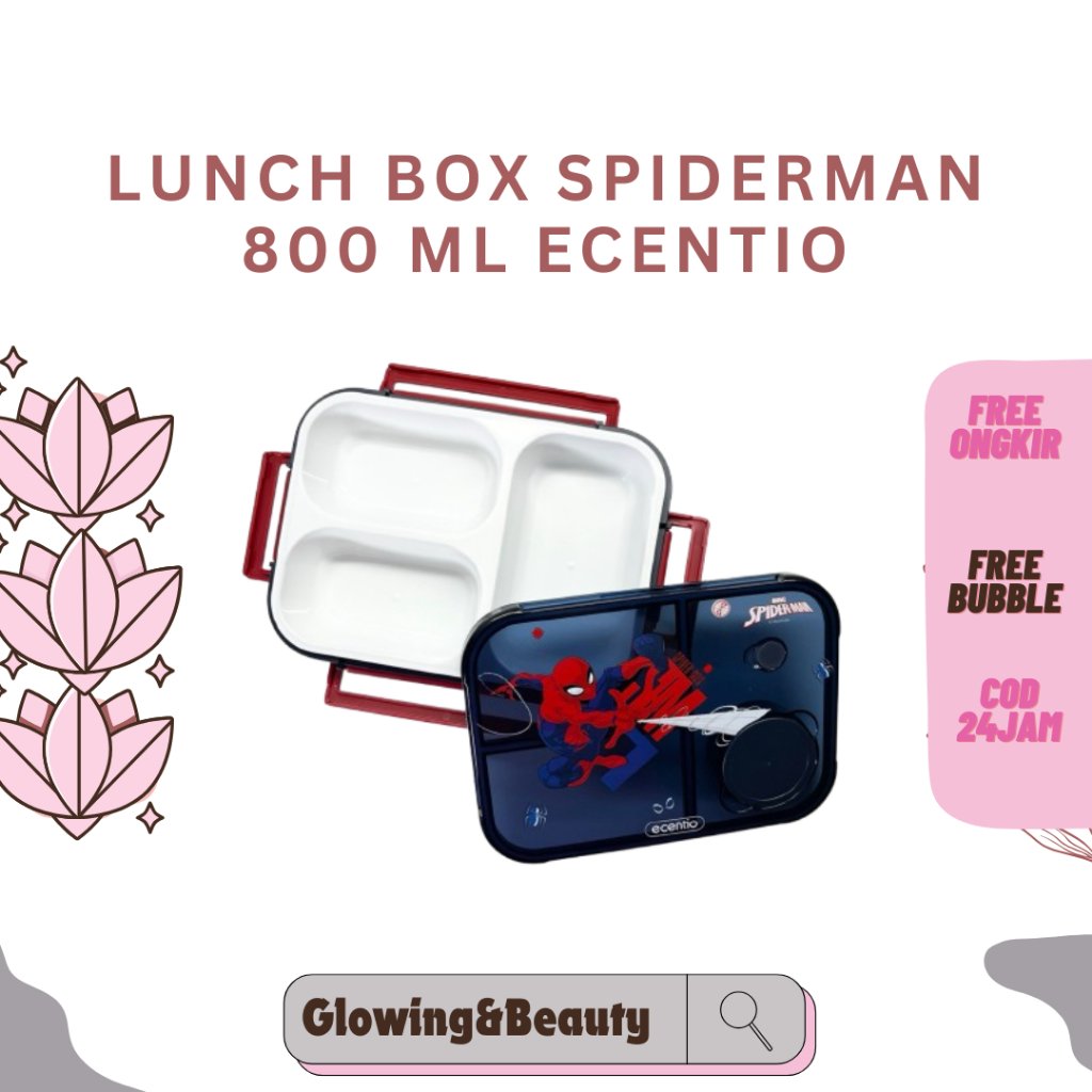 LUNCH BOX SPIDERMAN 800 ML ECENTIO