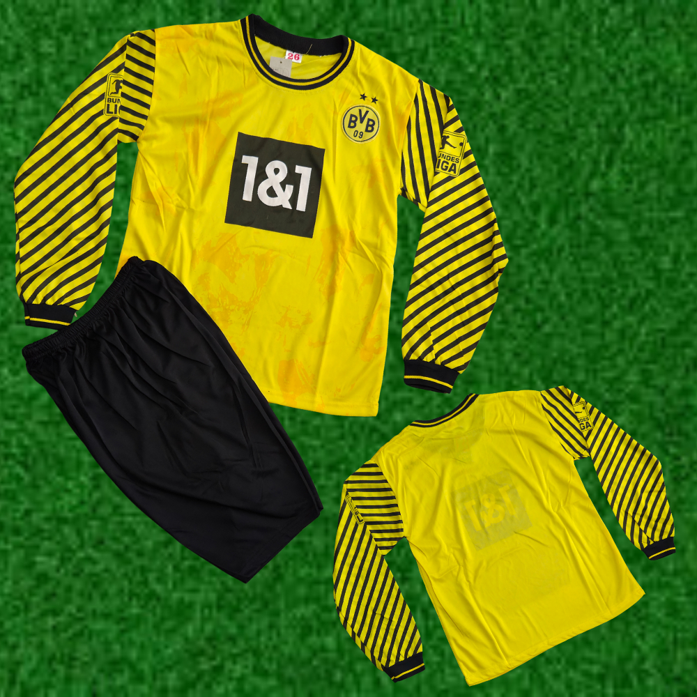 COD GRATIS NAMA NOMOR baju kiper  setelan baju jersey kiper anak dortmond kuning