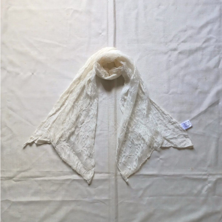 Scarf Mori Kei Shoujo Sawako Cottagecore Fairycore Coquette Kawaii Syal Selendang