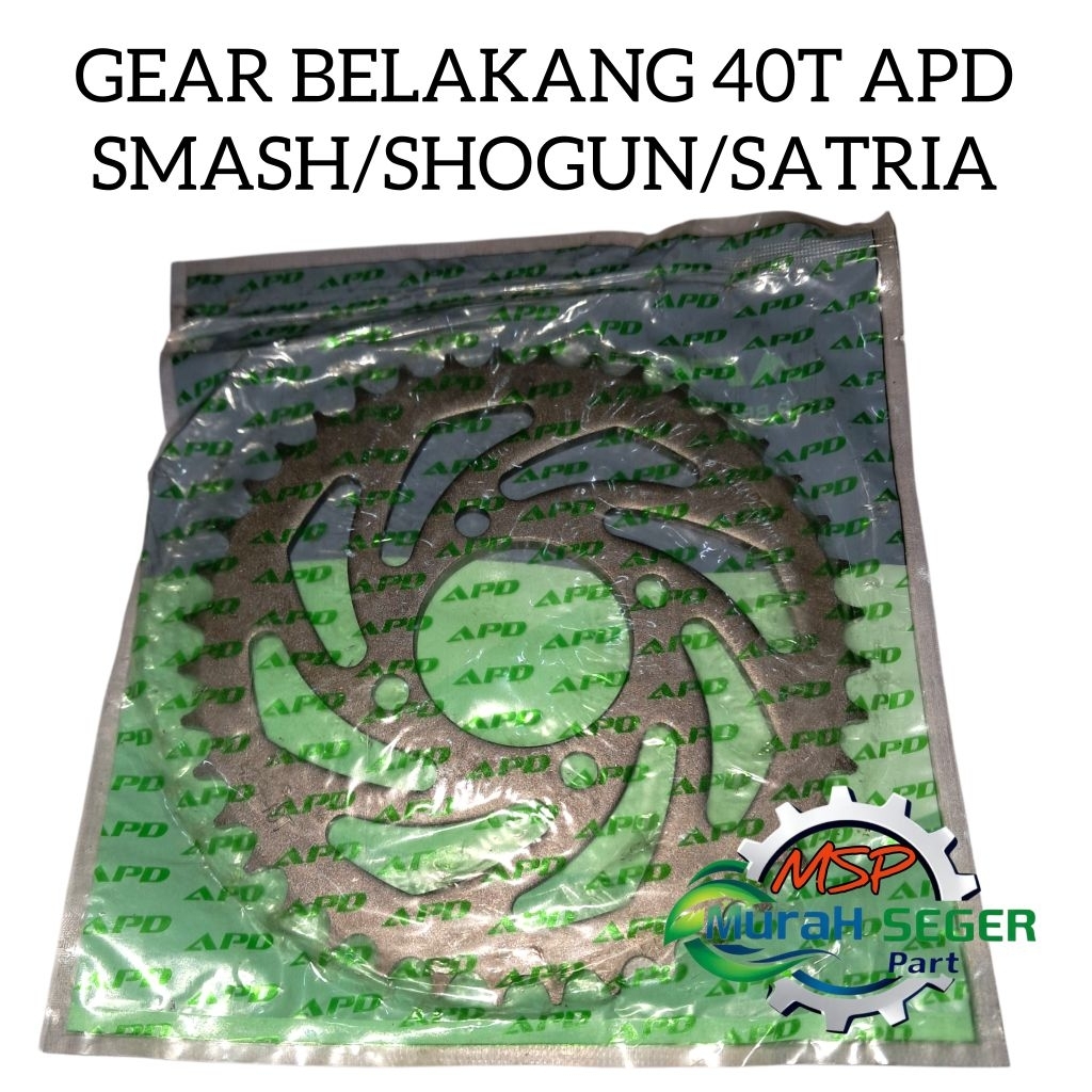GEAR GIR SET DEPAN BELAKANG 40T SMASH SHOGUN KUALITAS TERJAMIN