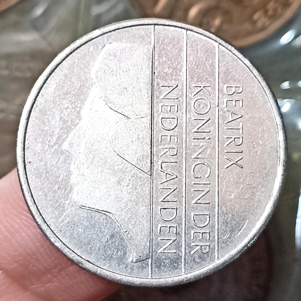 Koin Kuno Belanda / Netherlands 1 Gulden - Beatrix