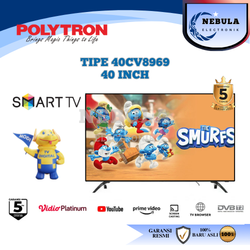 SMART TV POLYTRON 40 INCH NEW SERIES/POLYTRON SMART LITE TV 40 INCH POLYTRON NEW SERIES