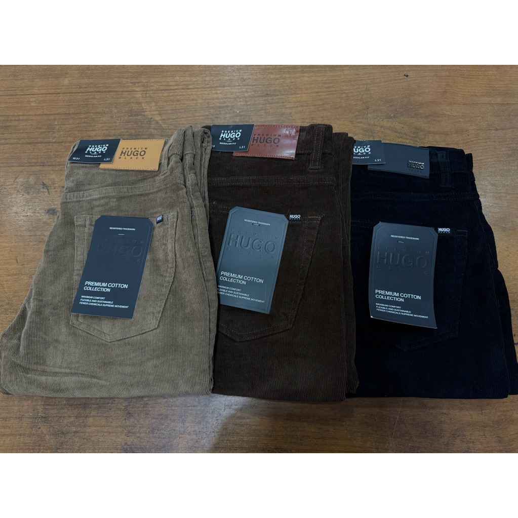 Celana HUGO SELECTION Corduroy Stretch