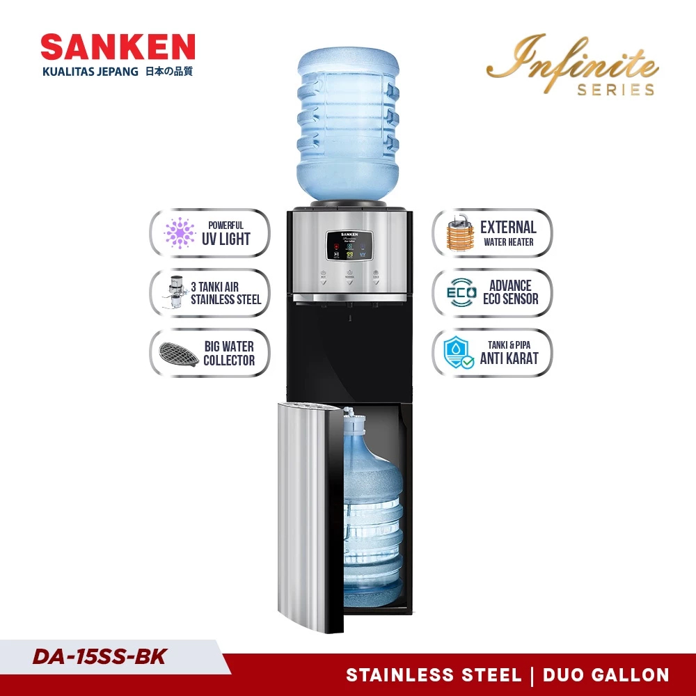 Sanken DA15SSBK Dispenser Duo Galon