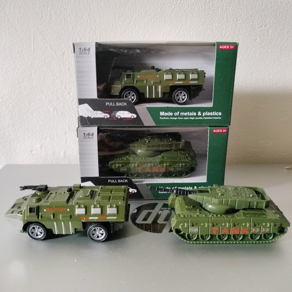 Diecast PANSER dan TANK 1:64 kendaraan military