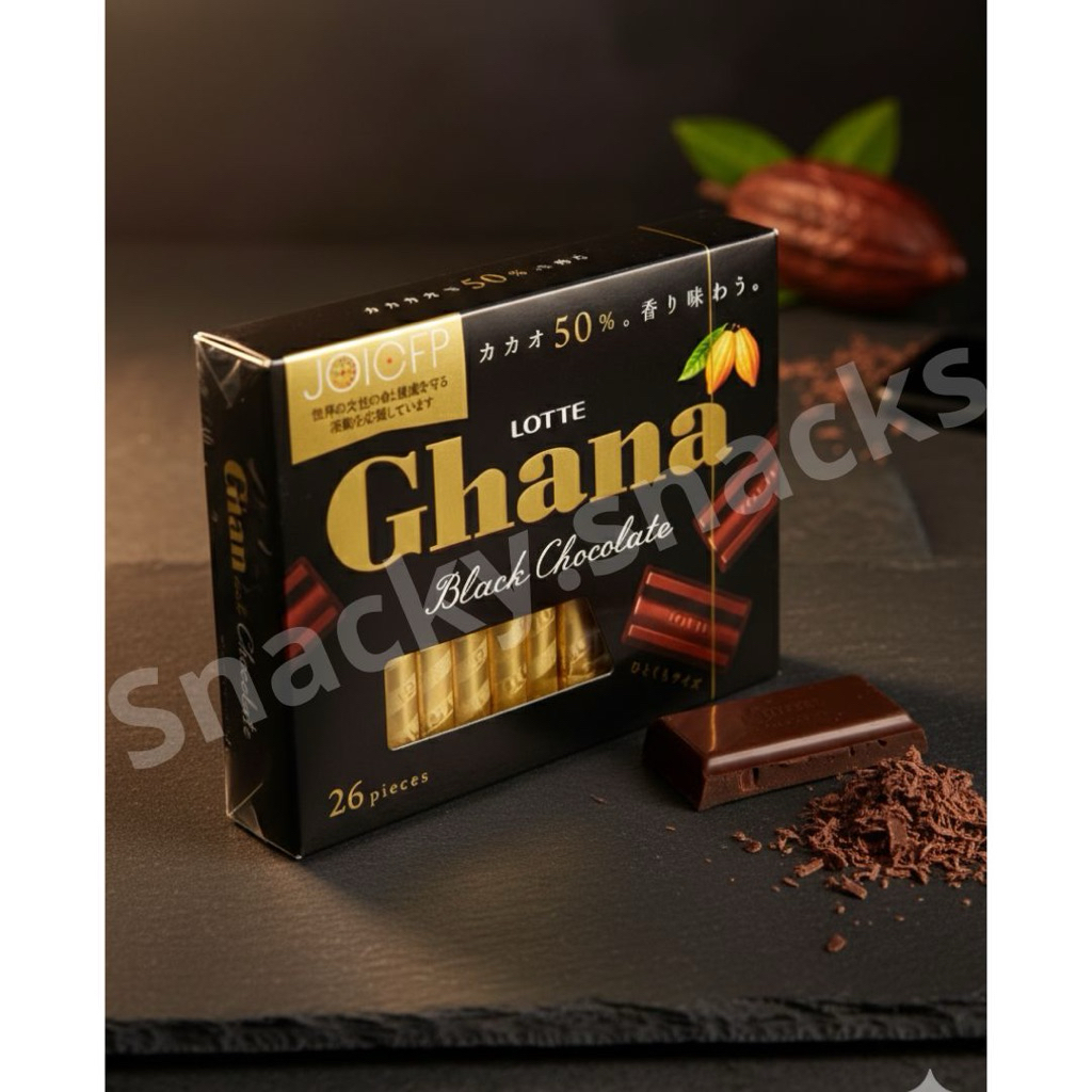 SNACK JEPANG - Lotte Ghana black chocolate