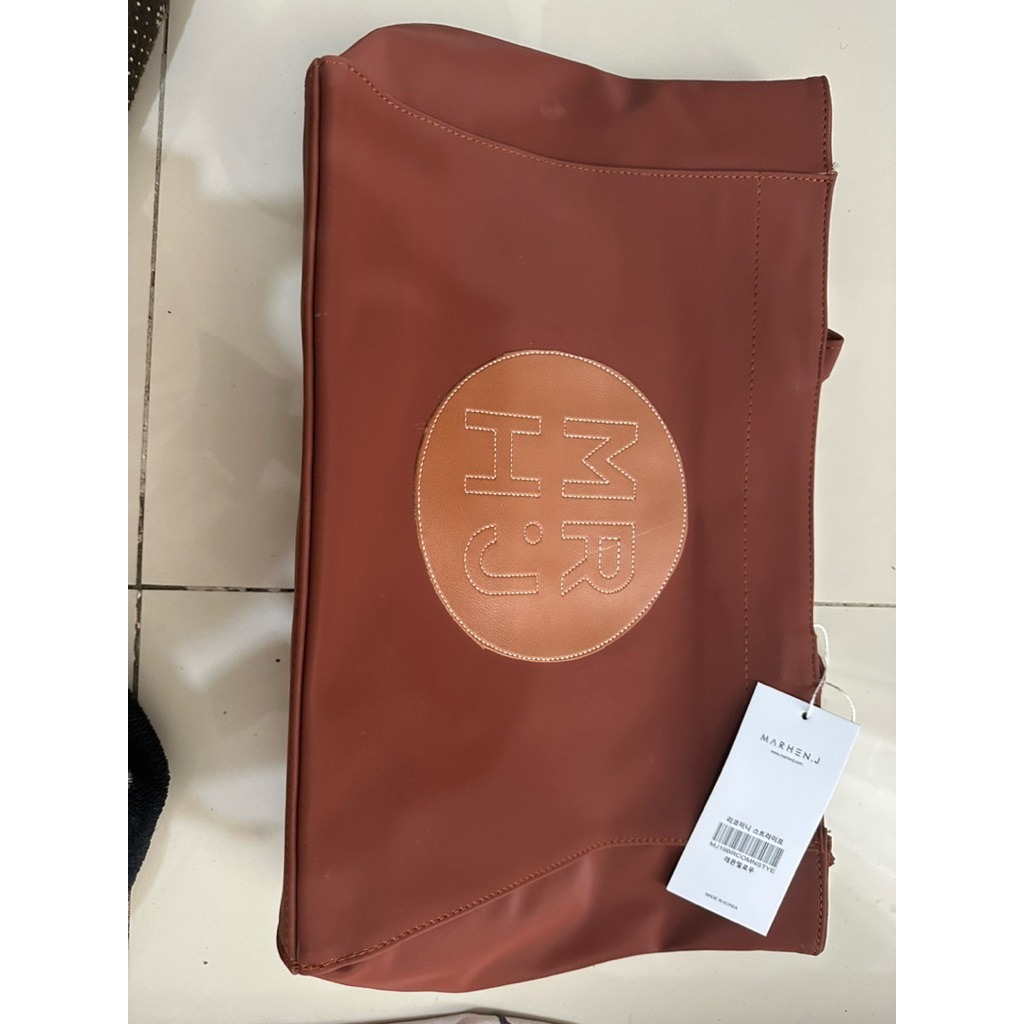 Tote Bag Marhen J Nylon Warna Coklat Size L