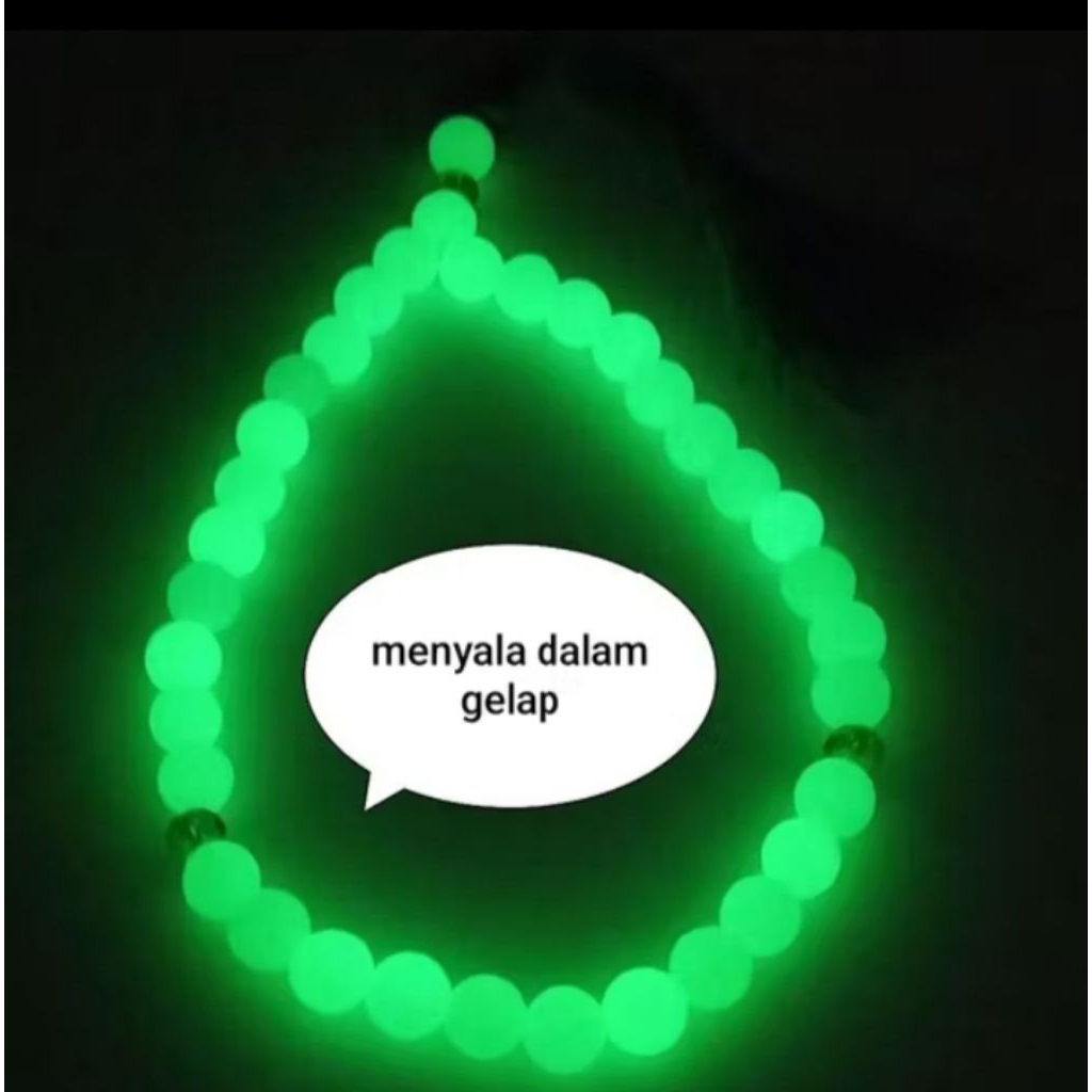 TASBIH BATU FOSFOR 8mm/33 butir ORIGINAL NATURAL OPOLITE SPECIAL STONE