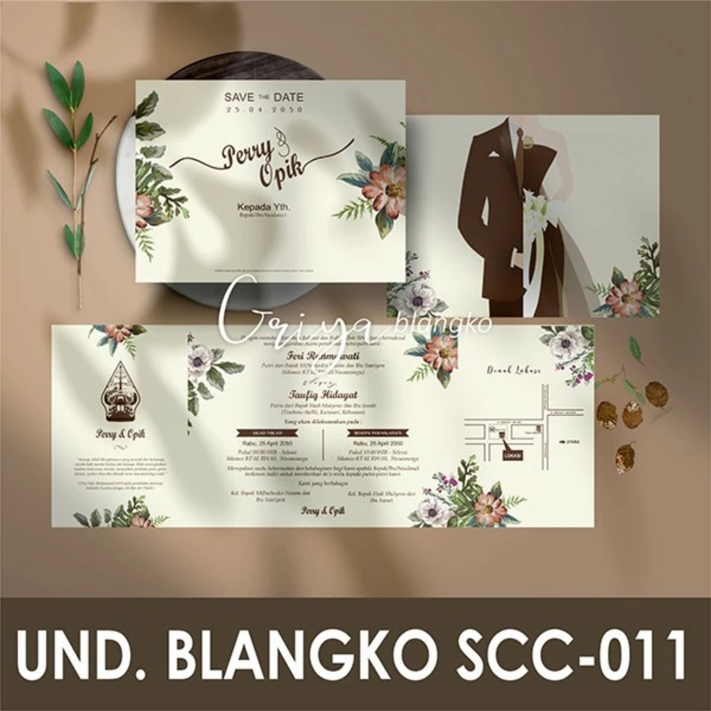 SCC-011 BLANKO Undangan Pernikahan GRIYA BLANGKO