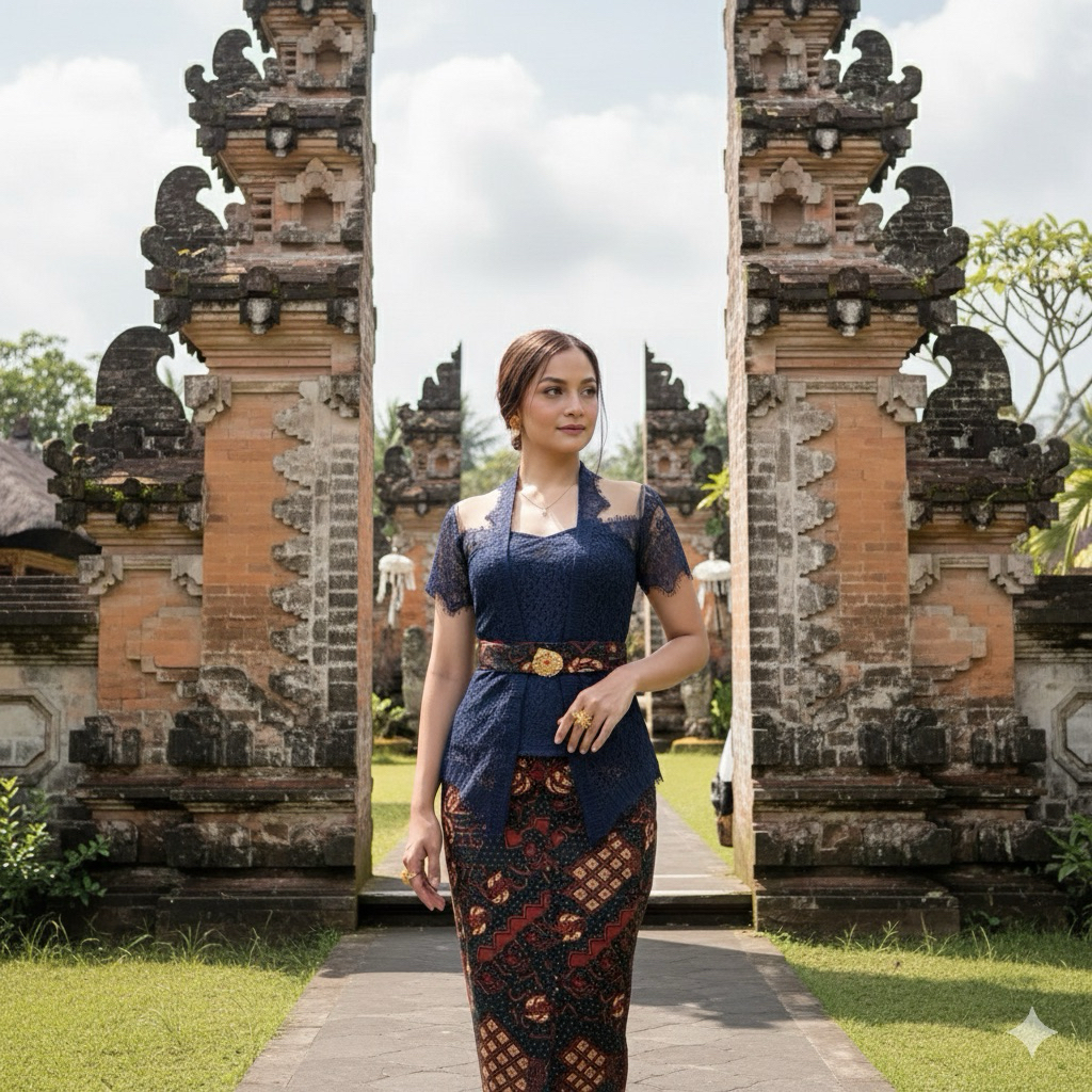 Set kebaya Tasya  modern modifikasi lengan Pendek