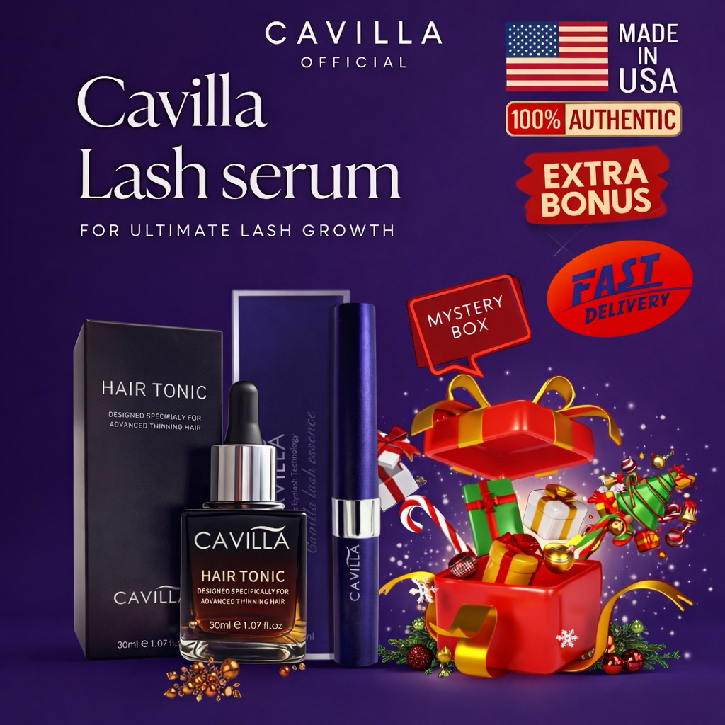 3 PCS CAVILLA MIX & MATCH - CAVILLA HAIR TONIC & CAVILLA LASH ESSENCE - CAVILLA ORIGINAL