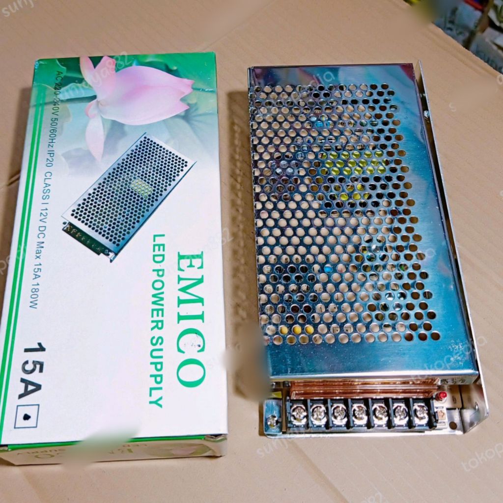 TRAFO 15 AMPERE TRAFO POWER SUPPLY JARING EMICO 12VOLT/ SNI