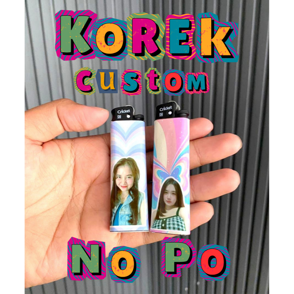 Korek Custom Bebas Gambar Cricket Original COD