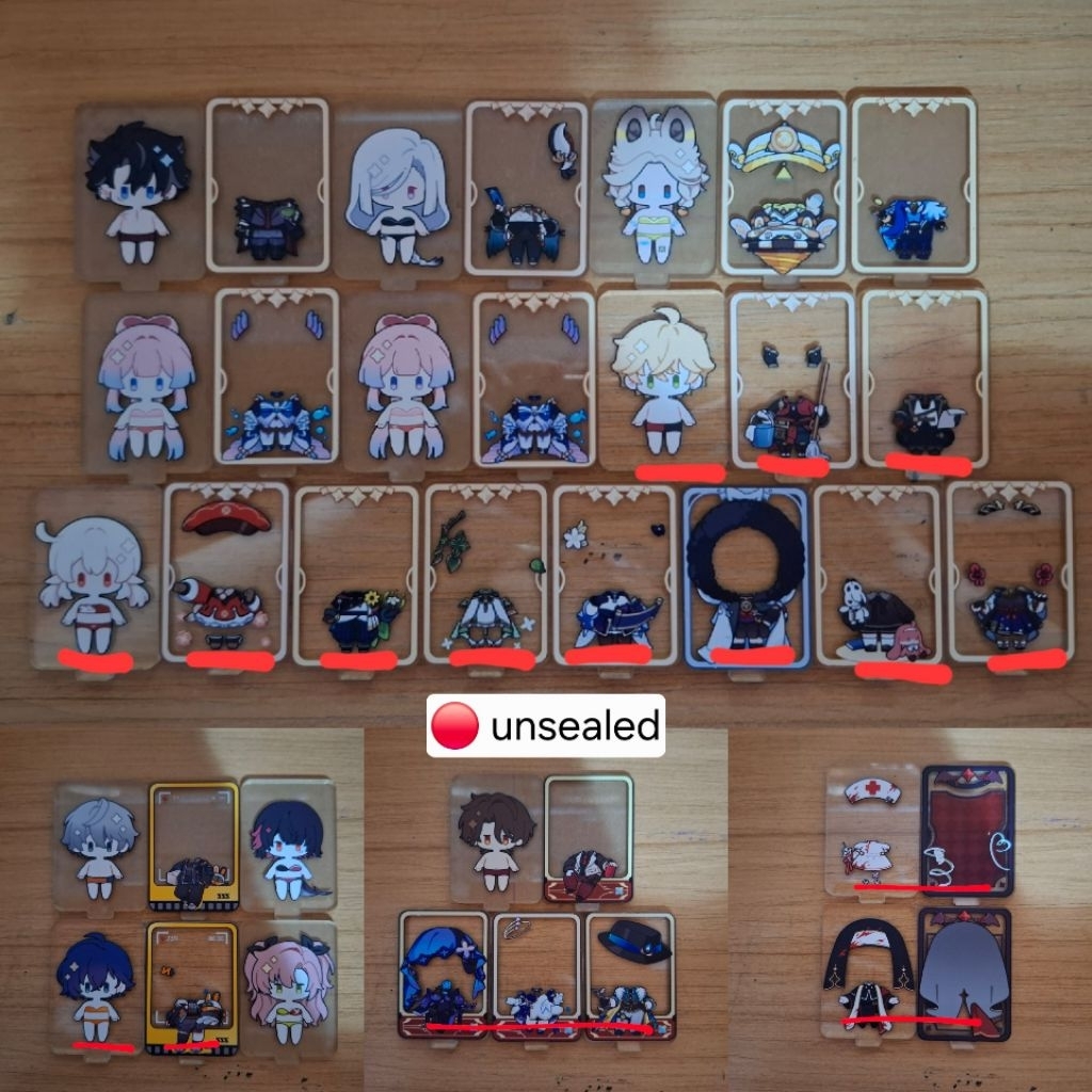 (SATUAN) Fanmerch Dress Up Standee Soiheopanik Genshin Impact, Honkai Star Rail, Zenless Zone Zero