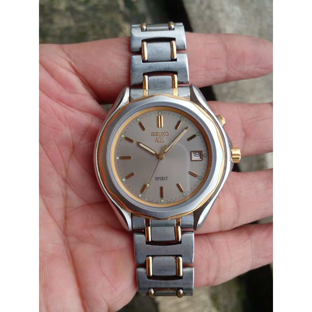 JAM TANGAN PRIA SEIKO SPIRIT AGS original seken preloved