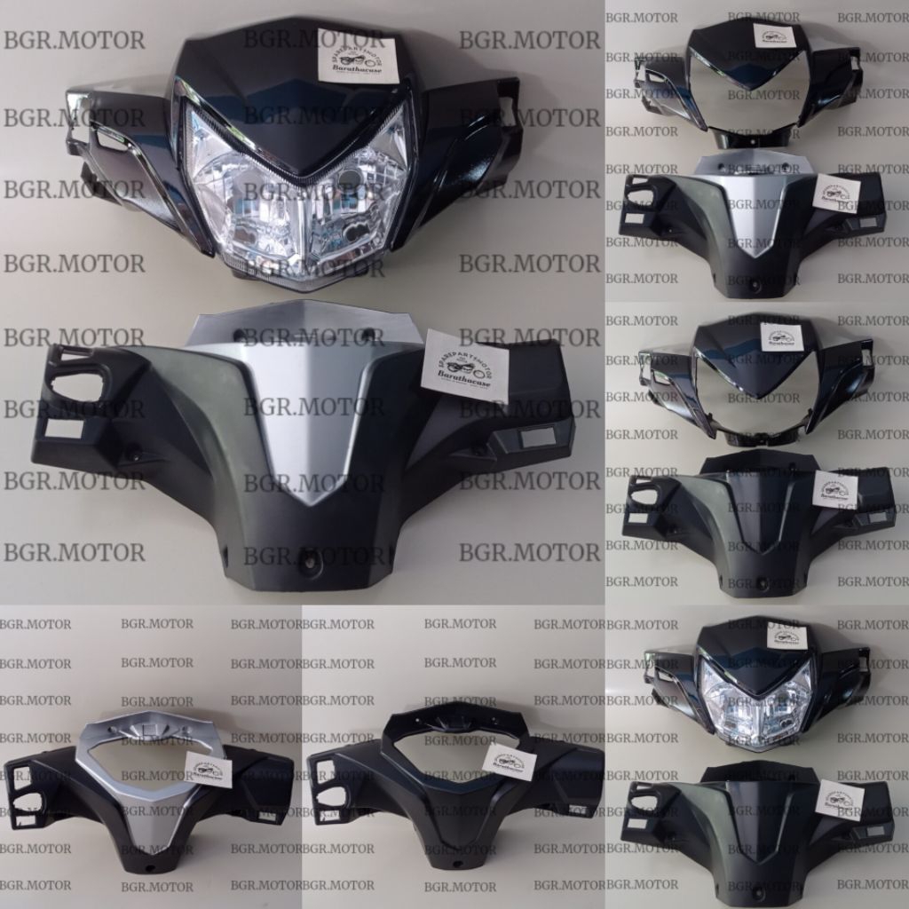 batok kepala depan belakang Supra x 125 fi plus lampu Supra x 125 new