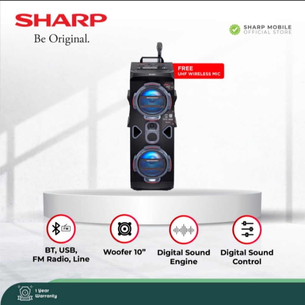 BATAM - SHARP GSPRO20RB GSPRO8RB active speaker aktif bluetooth 8 - 10 inch