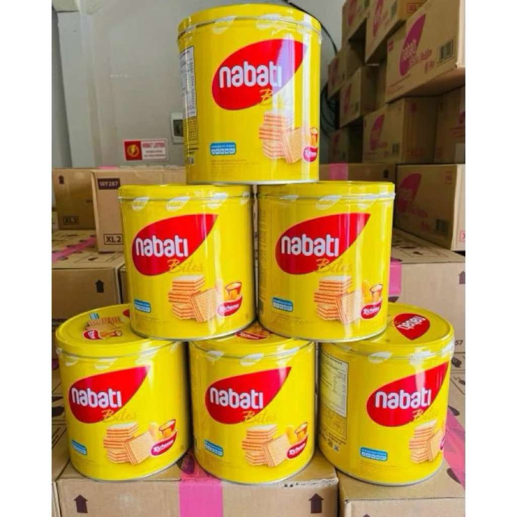 1 DUS / KARTON - Isi 6 Kaleng Wafer Nabati Bites exp 2027
