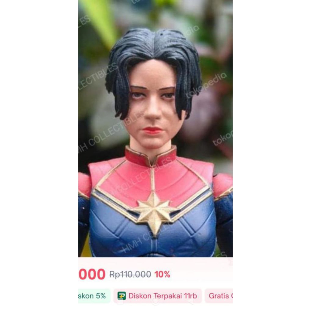 Custom Headsculpt Supergirl Sasha Calle - For Mcfarlane, Marvel Legends ETC