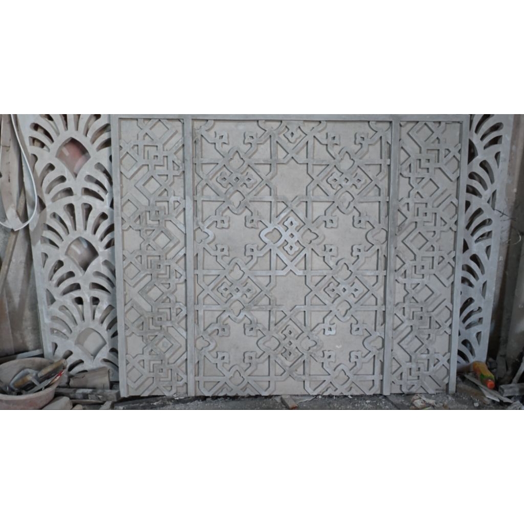 GRC Krawangan Fasad Bangunan | Ornamen Krawangan Modern