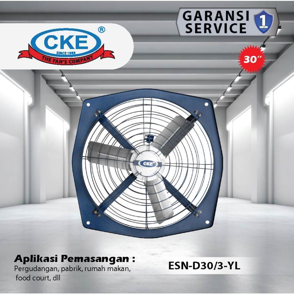 CKE Exhaust Fan ESN-D30 380V INDUSTRI 30 Inch Exhaust Dinding Kipas - 30"