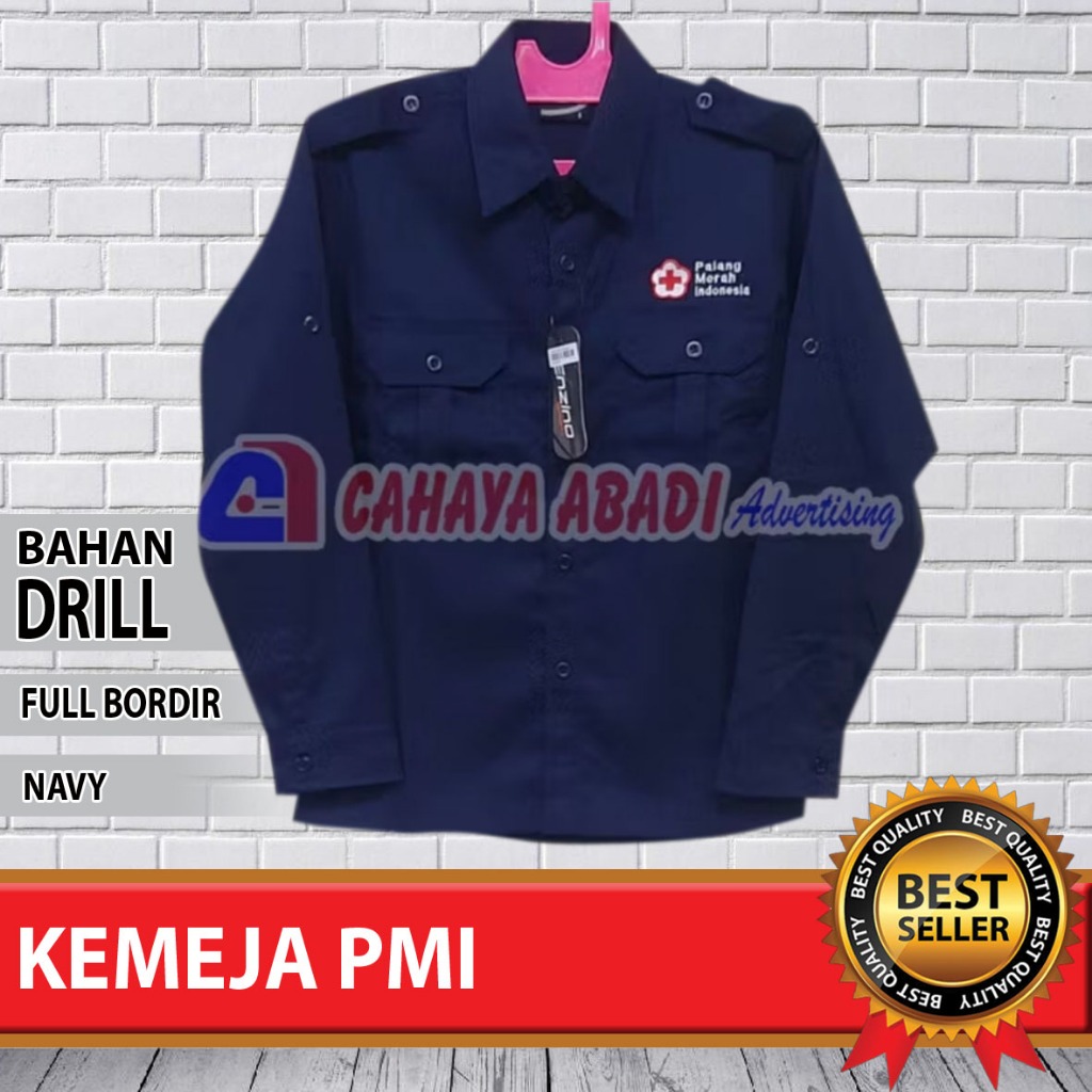 Kemeja PDH PMI  Seragam PDH PMI Baju PMI Palang Merah Indonesia