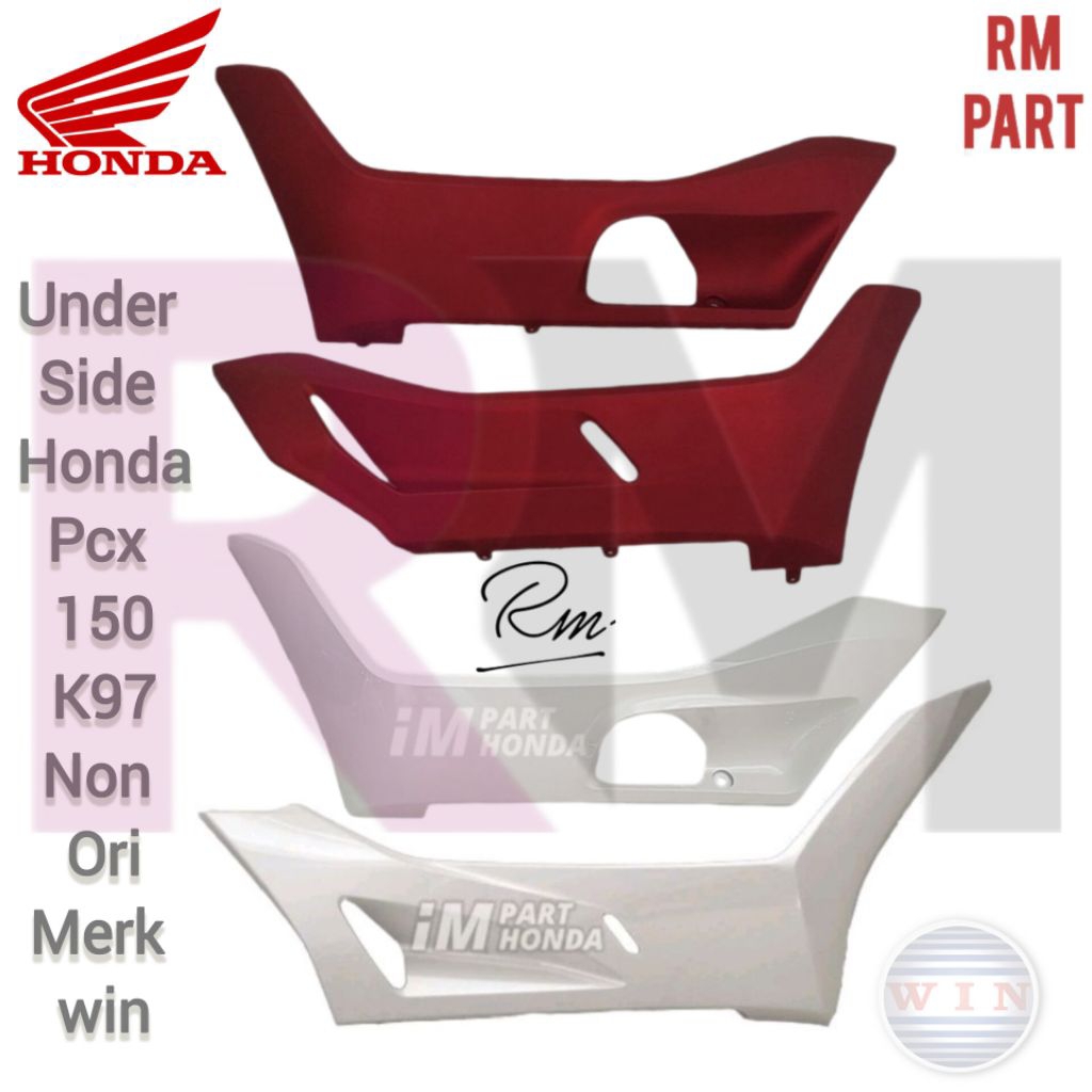 cover underside under side dek bawah PCX 150 K97 2018-2020 merah doff