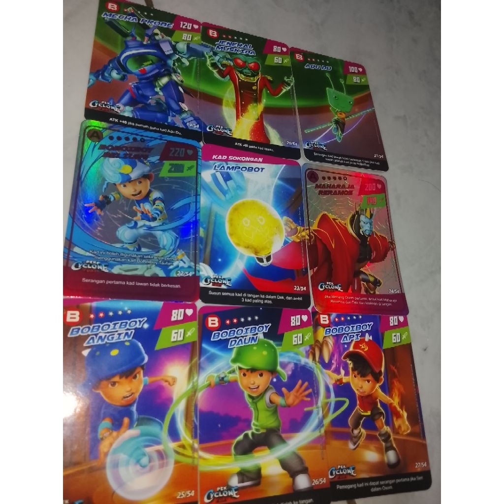 Monsta Galaxy Card Cylone Fury Poster Boboiboy Beliung