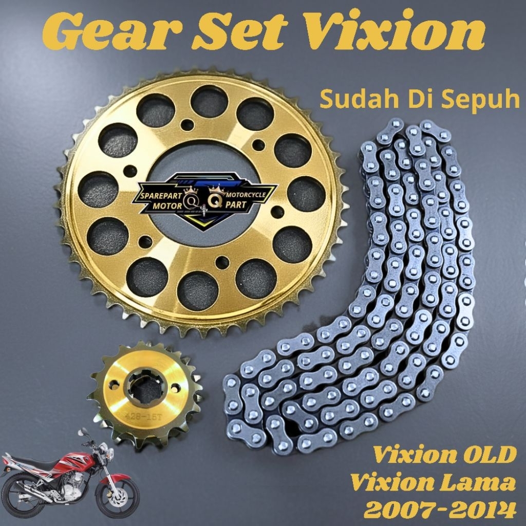 gear gir set paket komplit Vixion gear Vixion old gear Vixion gir Vixion gear komplit Vixion gir kom