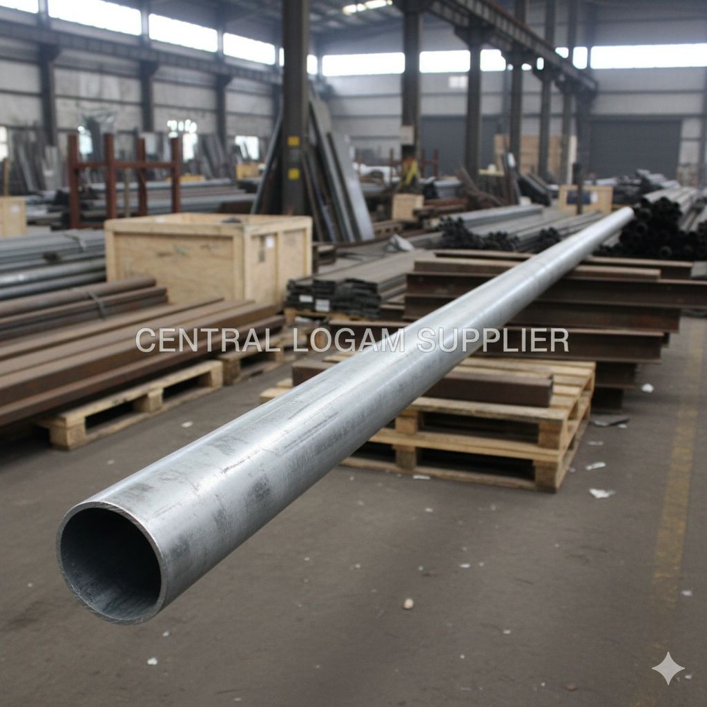 Pipa besi diameter 10mm tebal 1,5mm panjang 1meter