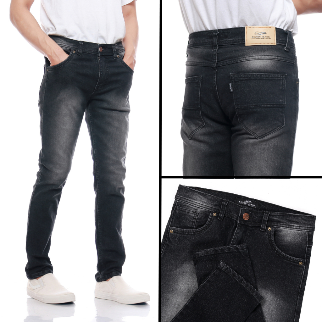 Celana Jeans Pria Relgig Slim Fit Streetch / Celana Jeans Cowok / Celana Pria