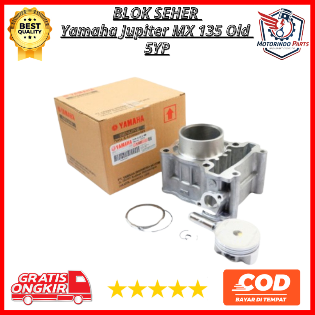 Blok Seher 1 Set Yamaha Jupiter MX 135 Old & New – 5YP-E1311-00 Blok Silinder Piston Ring Bosh