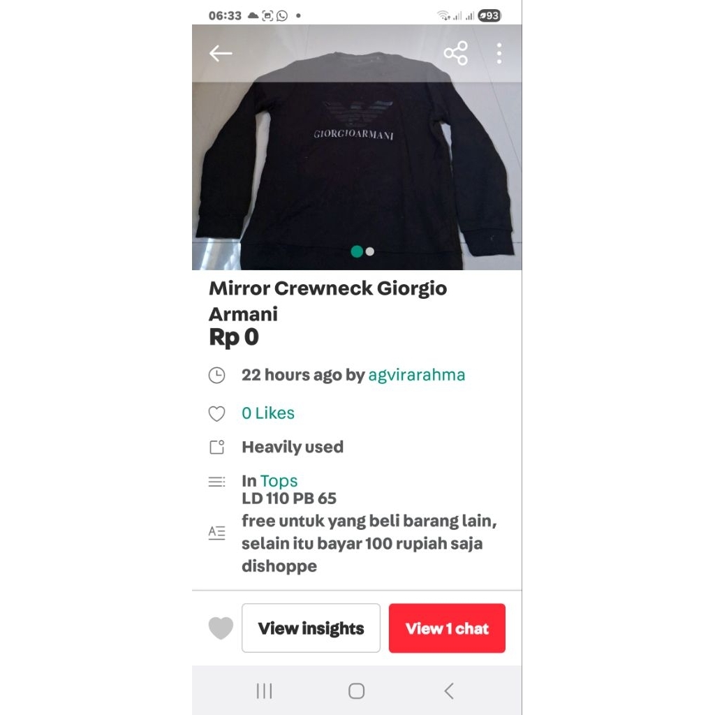 Miror Crewneck Armani