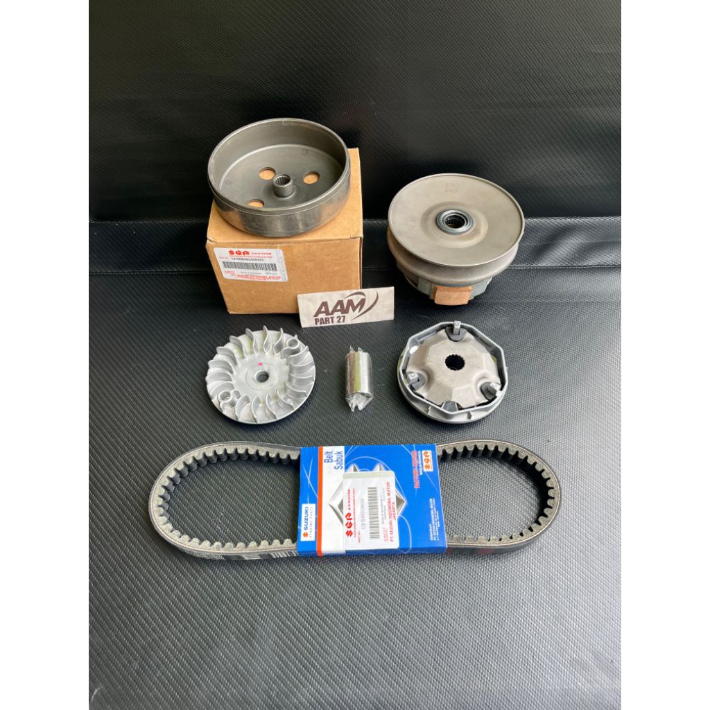 Paket komplit CVT Suzuki spin 125/skywave/Skydrive