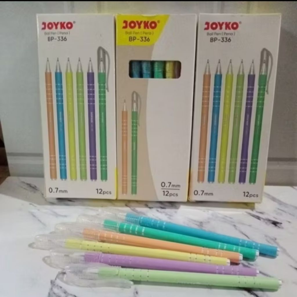 BOLPEN/PENA JOYKO BP-336 1 PACK ISI 12 PCS HITAM